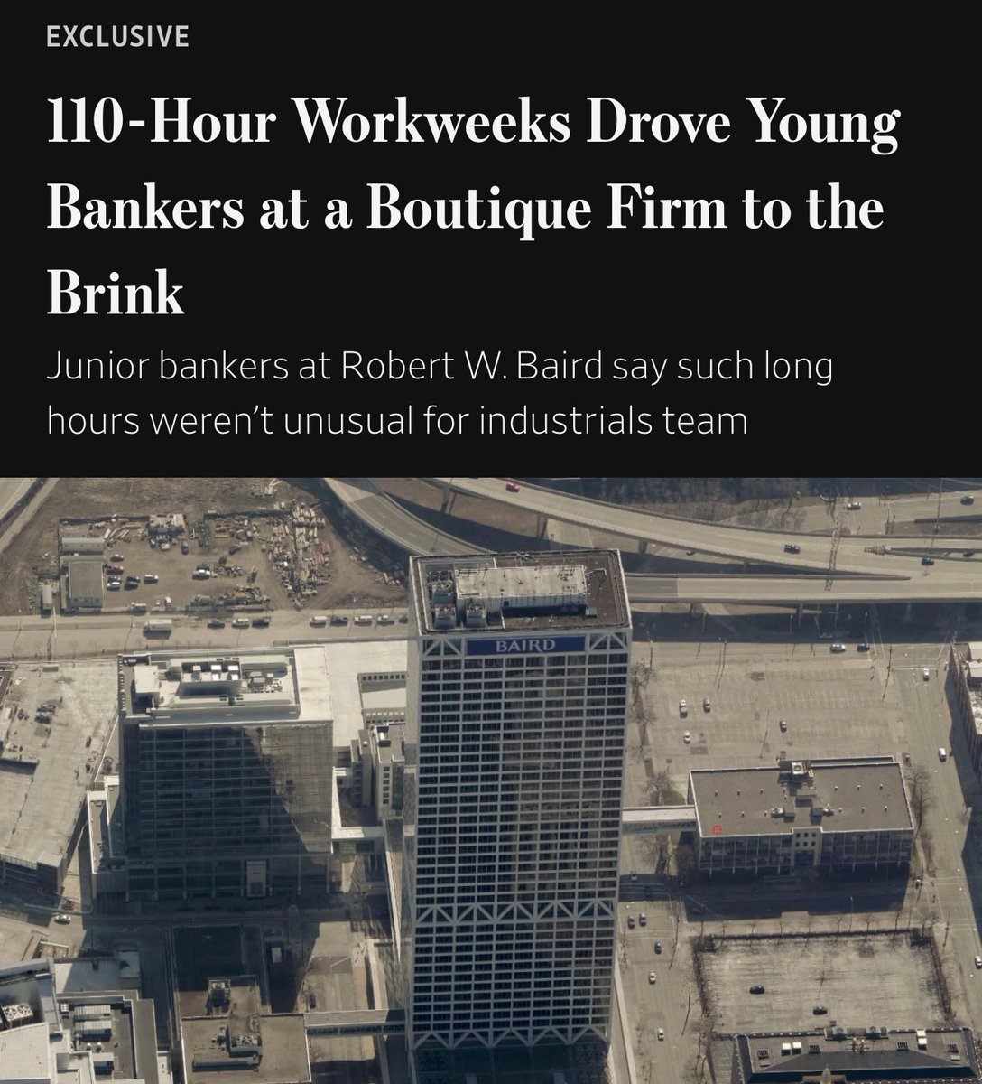 litcapital's tweet photo. “Momma we made it to the front page of the WSJ” - Baird junior bankers https://t.co/LApCXyK3jU