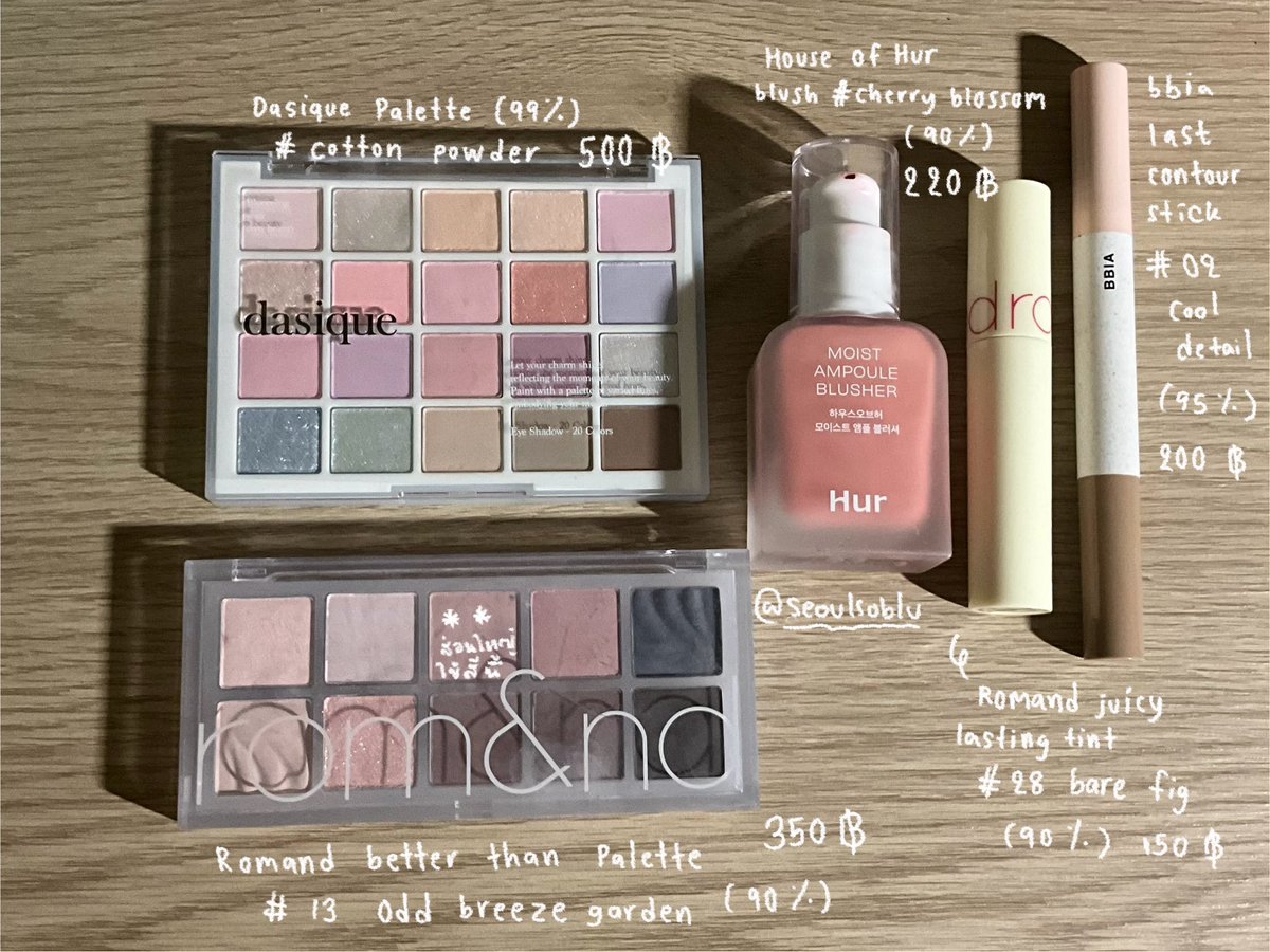 seoulsoblu's tweet photo. ส่งต่อเครื่องสำอางค่า ราคาตามภาพ (มีกล่องทุกชิ้น)
สนใจ dm/mention ♥️♥️
#ส่งต่อเครื่องสำอาง #ส่งต่อคสอ dasique house of hur romand bbia https://t.co/mkWU1Xeo3F