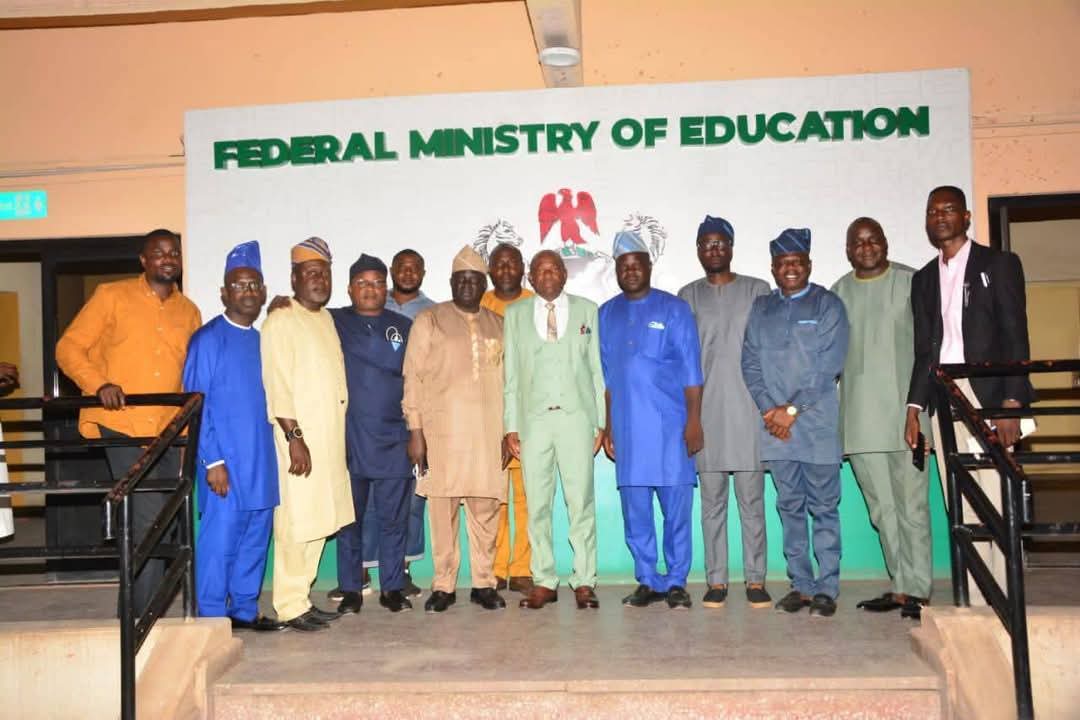 #Ekitiupdate
Inauguration of the V.C, Federal University of Tech. &amp; Environmental Sciences, Iyin-Ekiti, Engr. Prof. James Olugbenga Aribisala, FNSE, other Principal Officers &amp; the Council by the Minister of Education at the Federal Min. of Education, Abuja on Tues,29th April 2025