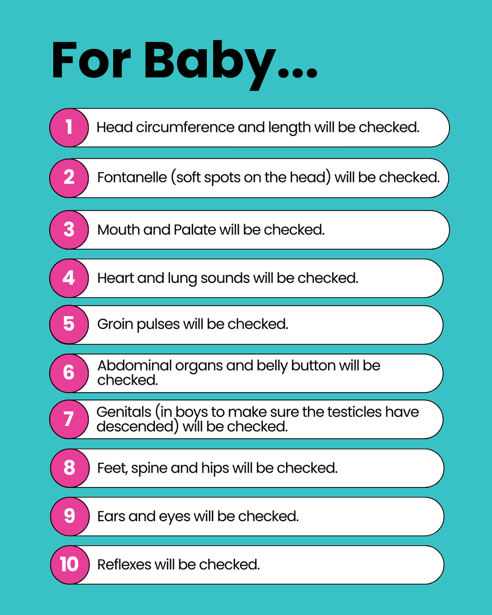 A postnatal check is crucial for assessing your development and well-being as a mum🤱

It ensures that your health is being taken care of as you enter this new chapter and that your baby
is developing both physically and socially.

Find out more in this post.

#PostnatalCheck