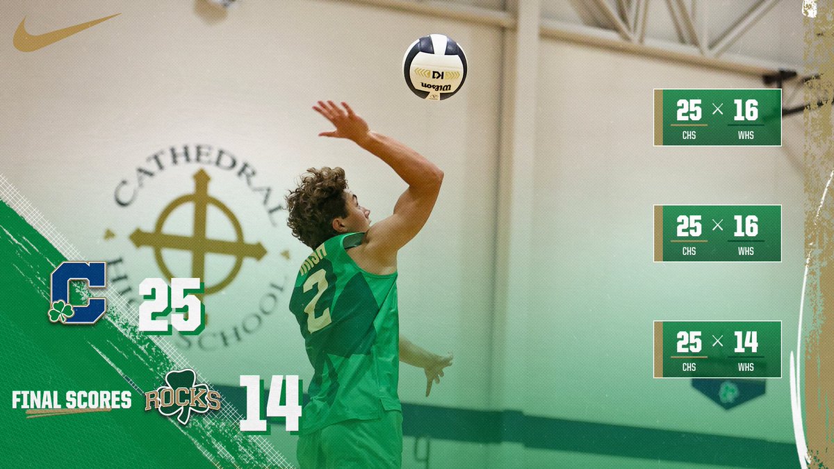 ☘️🏐 CHS Boys Volleyball emerges victorious against Westfield Shamrocks in an epic showdown! Final Scores: 25-16, 25-16, 25-14. Way to go, team! #GoIrish