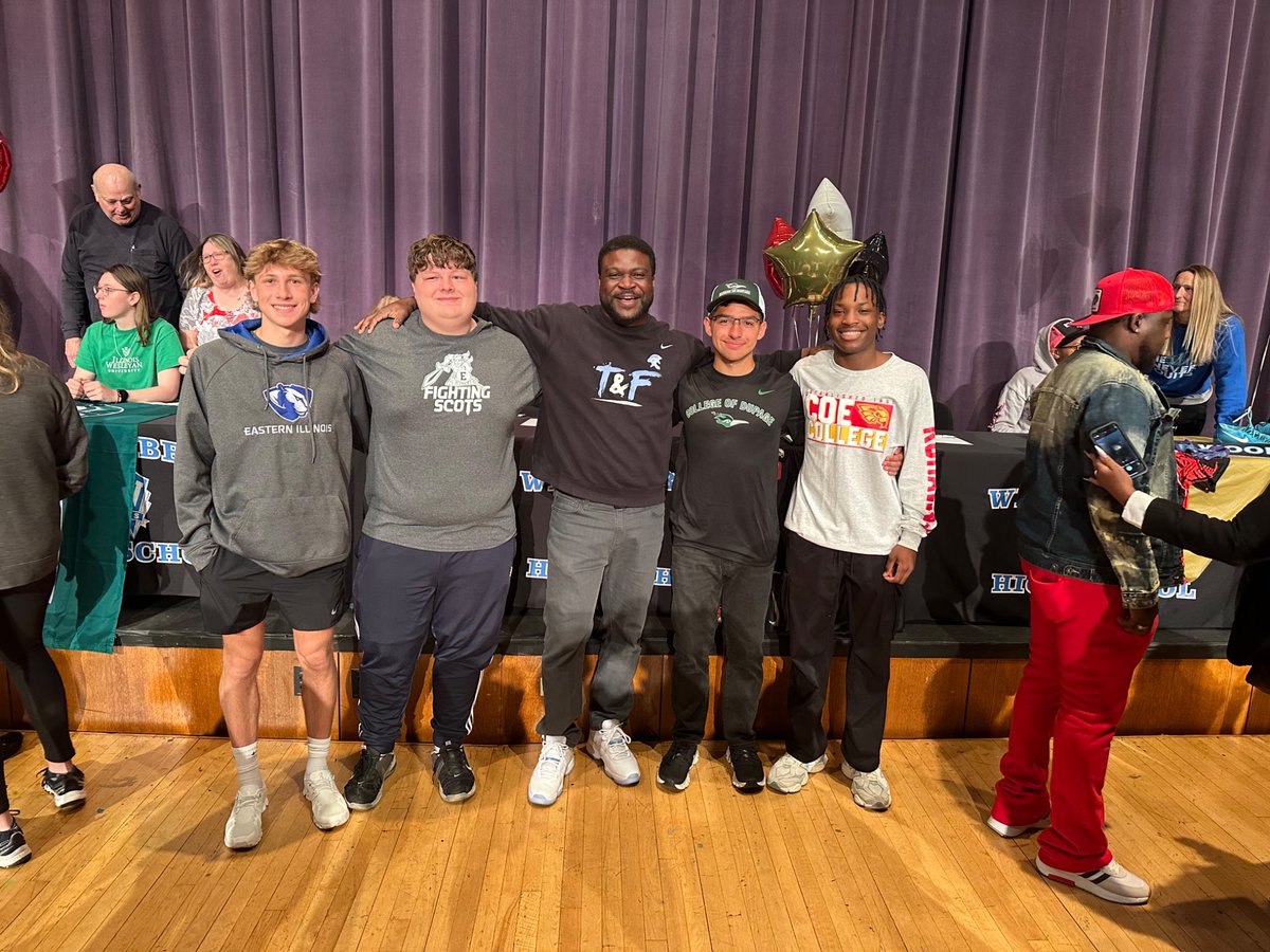 Great Joy! Celebrating these seniors committing to continue their education and athletic careers at the next level. This is what it’s all about! So proud of you guys!