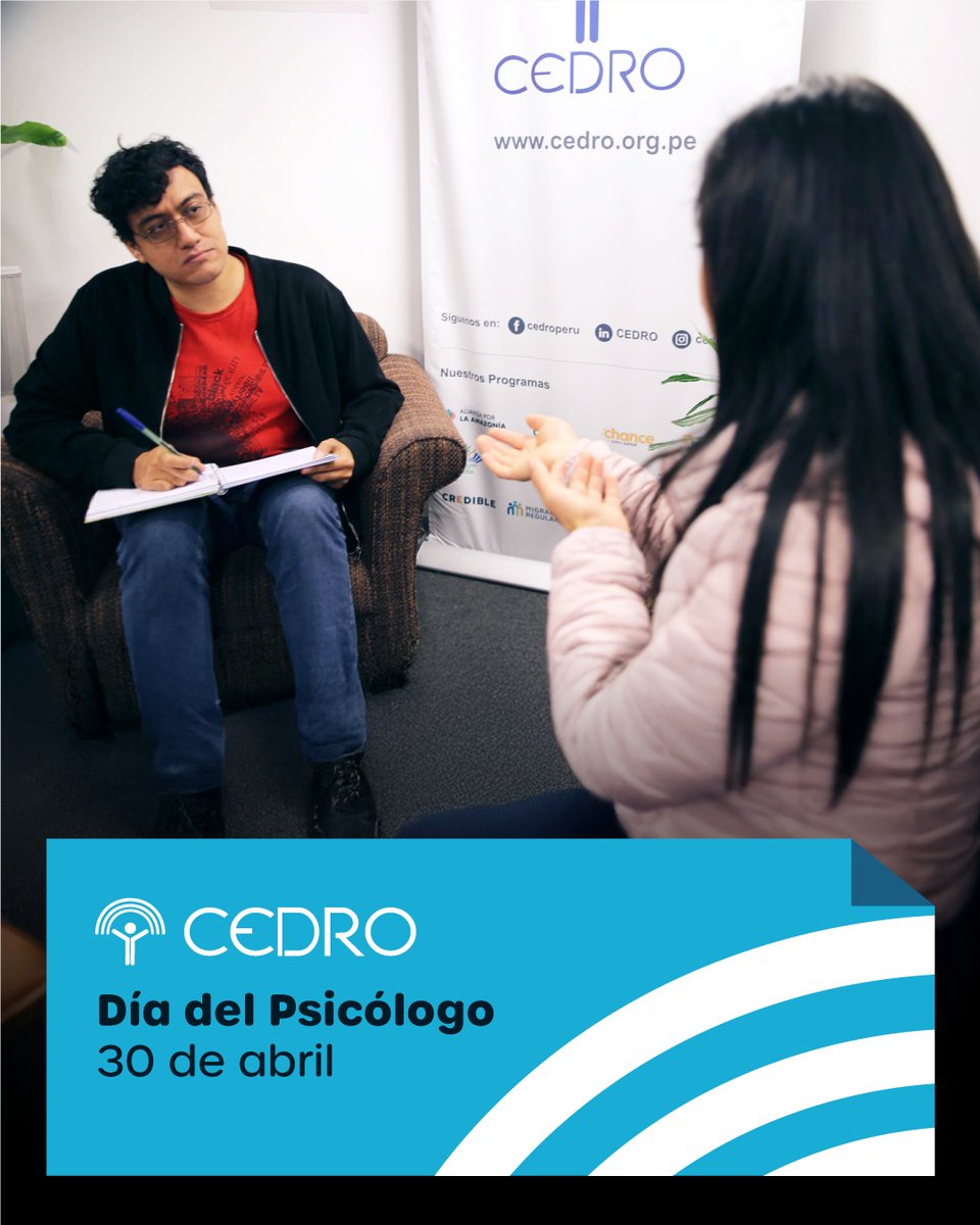 ¡Gracias, psicólogos y psicólogas! Su escucha transforma vidas y comunidades. 💚
#DíaDelPsicólogo #CEDRO #SaludMentalEsDesarrollo