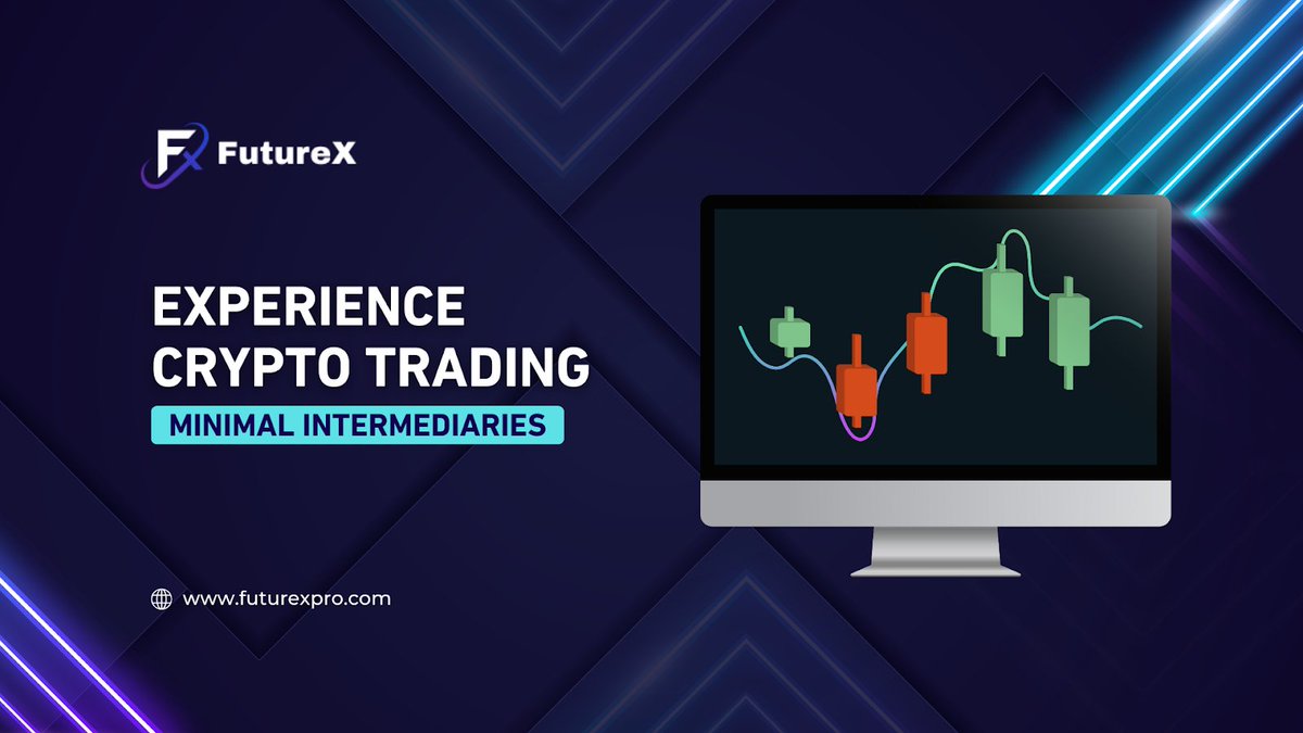 FutureX Pro gives users full control over their trades. We ensure security  with advanced tech and minimal intermediaries, allowing you to trade  confidently. Join the #Blockchain movement today!