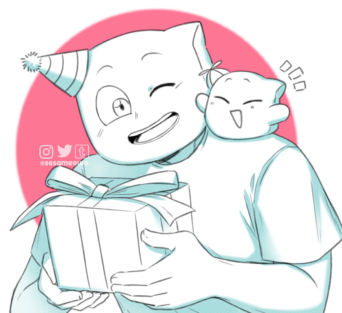 sesameowo's tweet image. Happy Birthday Smii7y! 🥛
#smii7y #smii7yfanart #frousetwt