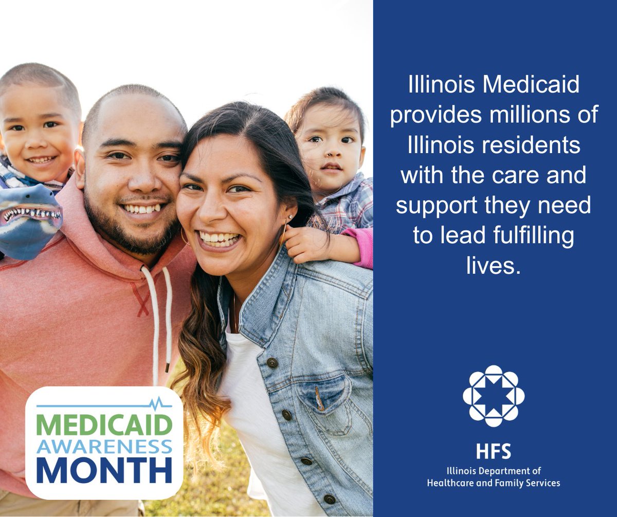 Illinois Medicaid provides millions of Illinois residents with the care and support they need to lead fulfilling lives. #MedicaidAwarenessMonth #WeImproveLives #HealthcareEquity #HealthcareMatters #MentalHealthMatters