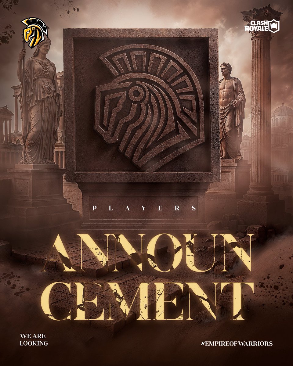 <a href="/Oddyssey_offcl/">Oddyssey🏛️</a> is looking for players to help our Partner clan Revo X Qlash to reach Top 1 Global once again🥳🥳🥳
Rewards in the comments for additional Info DM <a href="/QlashBull/">QLASH BULL</a>

🏛️#EmpireOfWarriors