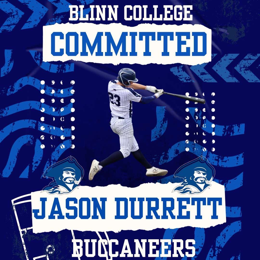 Jason Durrett (@jasondurrett912) on Twitter photo Blessed to announce I will further academic athletic career at Blinn College. I just want to thank God, my family, and my coaches that have got me to this point with all their support. Go Bucs!!! <a href="/BlinnBaseball/">Blinn College baseball</a> <a href="/DustyHart/">Dusty Hart</a> <a href="/chasevandyk_/">Chase Van Dyk</a> <a href="/TMHSBaseball/">TMHS Baseball</a> <a href="/bayoucitypro1/">BAYOU.CITY.PROSPECTS</a> <a href="/CoachWiggins12/">Coach Wiggins</a> Blessed to announce I will further academic athletic career at Blinn College. I just want to thank God, my family, and my coaches that have got me to this point with all their support. Go Bucs!!! <a href="/BlinnBaseball/">Blinn College baseball</a> <a href="/DustyHart/">Dusty Hart</a> <a href="/chasevandyk_/">Chase Van Dyk</a> <a href="/TMHSBaseball/">TMHS Baseball</a> <a href="/bayoucitypro1/">BAYOU.CITY.PROSPECTS</a> <a href="/CoachWiggins12/">Coach Wiggins</a>