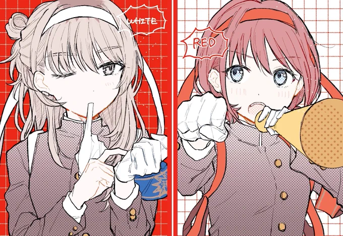 💙❤️💚 #今月描いた絵を晒そう 