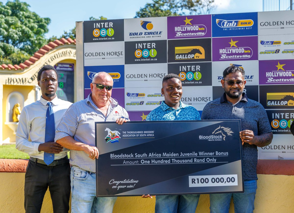 DeKockRacing's tweet photo. Another two-year-old winner on the board, and a nice bonus to the Murugasa family, thanks to @BloodstockSA1. Lovely people to train for! https://t.co/nl9msbQBDv https://t.co/deecP1UXmt