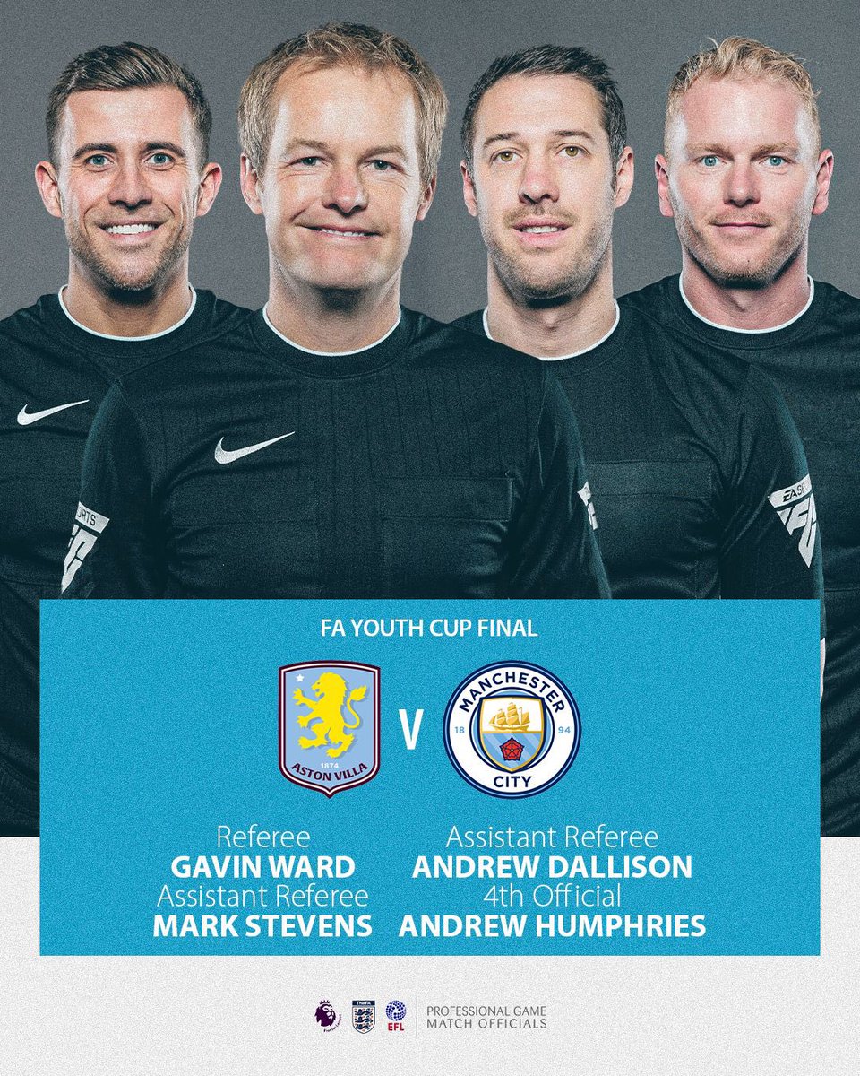 Match officials for the 2025 #FASundayCup &amp; #FAYouthCup finals are confirmed 🏆