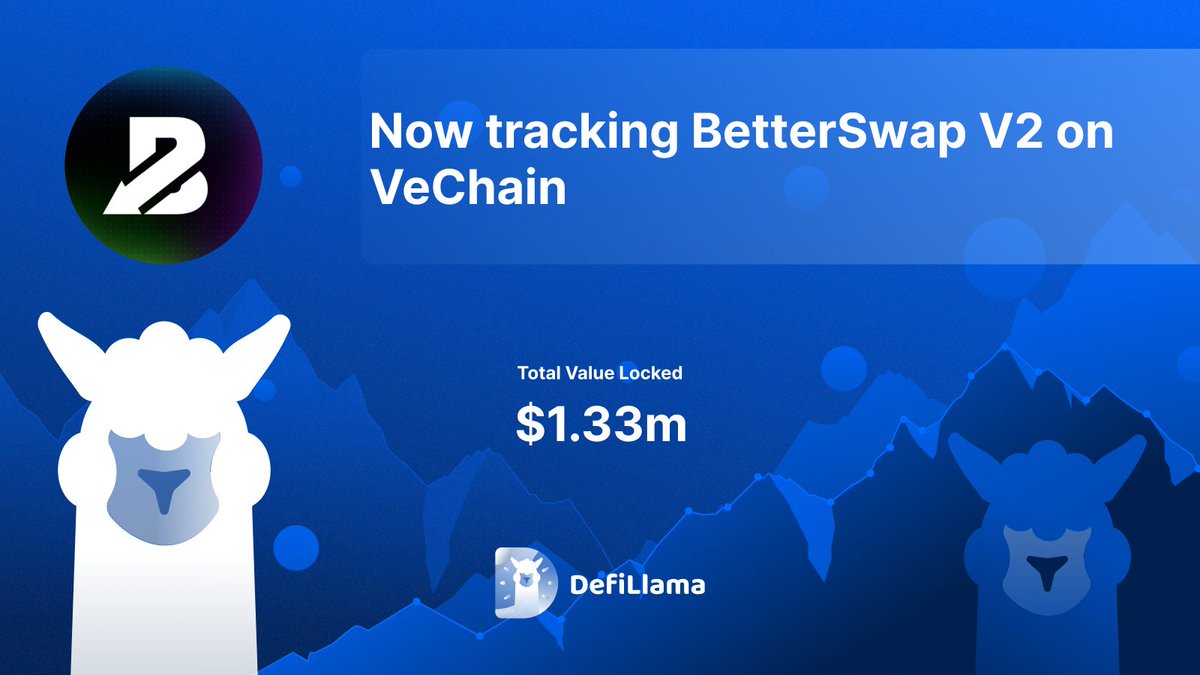 Now tracking BetterSwap V2 <a href="/MyVechain/">BetterSwap</a> on <a href="/vechainofficial/">VeChain</a> 

BetterSwap is a Decentralized Exchange on the VeChainThor Blockchain