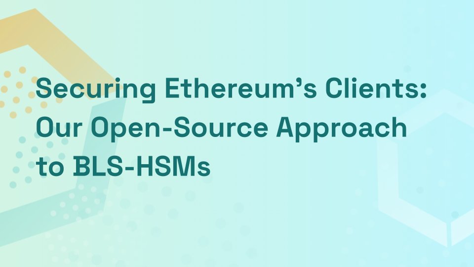 Marco López González (@marcologonz) on Twitter photo Just published a short post on <a href="/DSecurityES/">Decentralized Security</a>’s blog about our open-source BLS-HSM for Ethereum validators. Lightweight, auditable, and designed with real-world needs in mind. If you care about validator security, check it out 👇 decentralizedsecurity.es/securing-ether… Just published a short post on <a href="/DSecurityES/">Decentralized Security</a>’s blog about our open-source BLS-HSM for Ethereum validators. Lightweight, auditable, and designed with real-world needs in mind. If you care about validator security, check it out 👇 decentralizedsecurity.es/securing-ether…