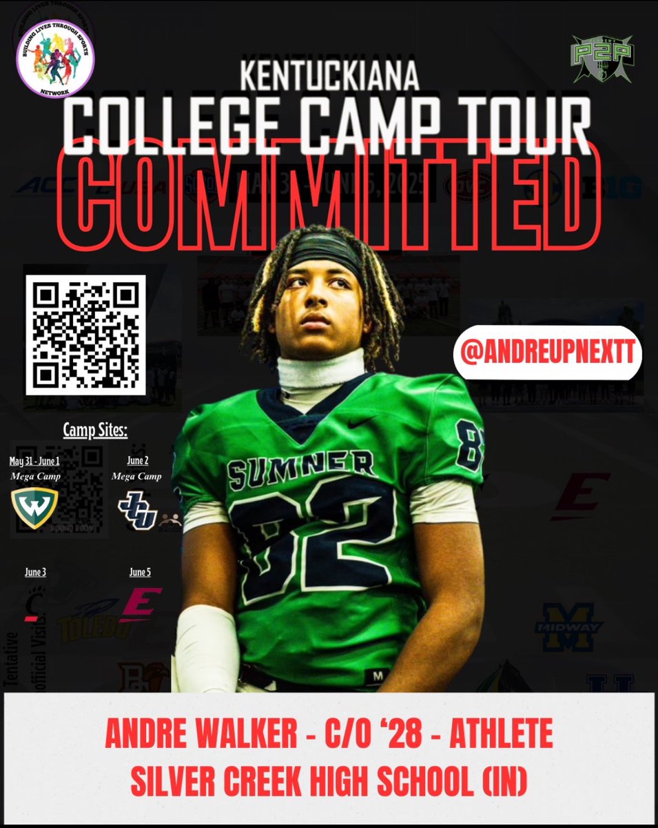 Blessed to announce I will be attending kentuckiana college camp Tour