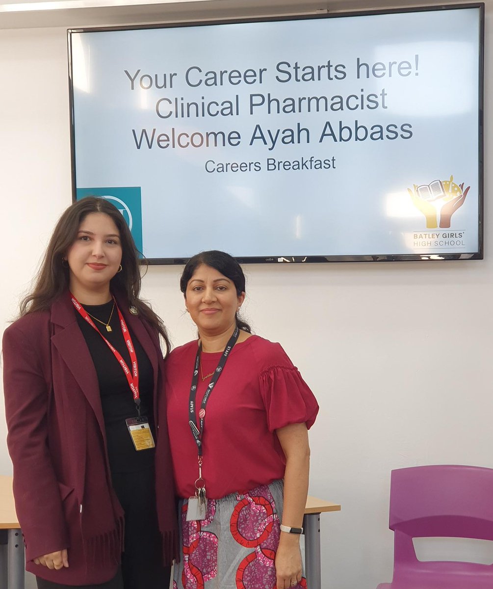 Our #Careers Breakfast event this month was with a Clinical Pharmacist, Ayah Abbass, who spoke about her career journey, the challenges she faced and the different opportunities within Pharmacy.  Our learners from Year 9 to 11 found her story inspirational.  #CareerOpportunities