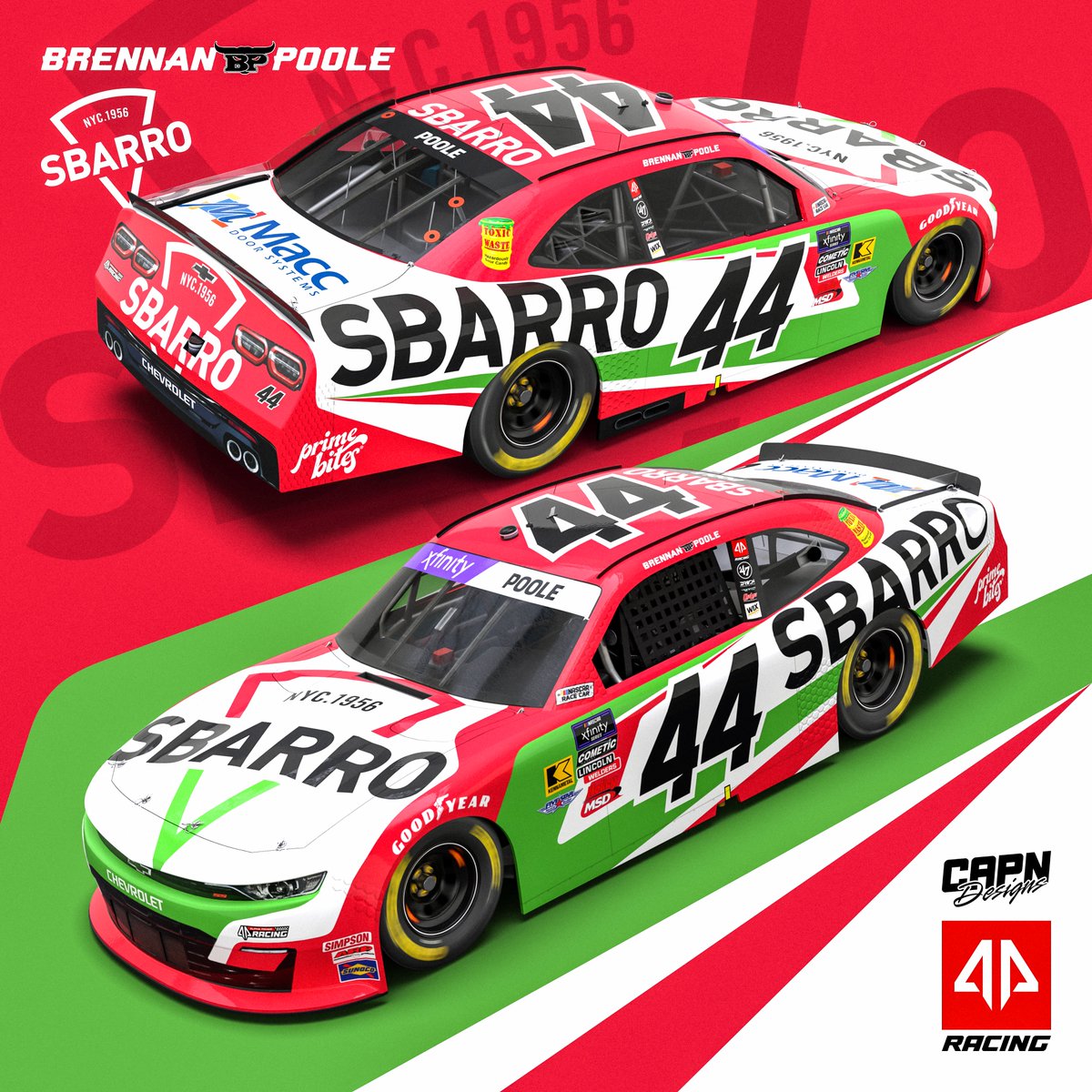 Landon Rock (@capn_designs) on Twitter photo Sbarros can be found in airports, casinos, food courts, malls, and all sorts of places... So why not on the racetrack as well?
<a href="/brennanpoole/">Brennan Poole</a>
<a href="/Sbarro/">Sbarro</a>
<a href="/TeamAlphaPrime/">Alpha Prime Racing</a>
#NASCAR | #Concept Sbarros can be found in airports, casinos, food courts, malls, and all sorts of places... So why not on the racetrack as well?
<a href="/brennanpoole/">Brennan Poole</a>
<a href="/Sbarro/">Sbarro</a>
<a href="/TeamAlphaPrime/">Alpha Prime Racing</a>
#NASCAR | #Concept