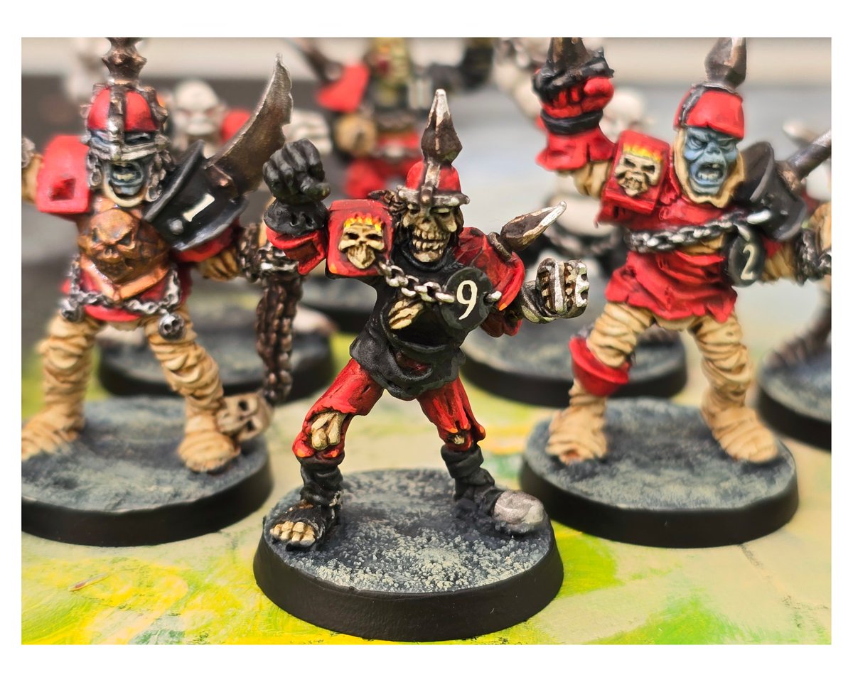 Be4ch's tweet image. Templehof Doom team captain, Indiana Bones, preparing himself the #NAFC tournament this weekend. Leader of (dead) men, he'll inspire the team to once again raise themselves to the level of mediocrity. #bloodbowl
