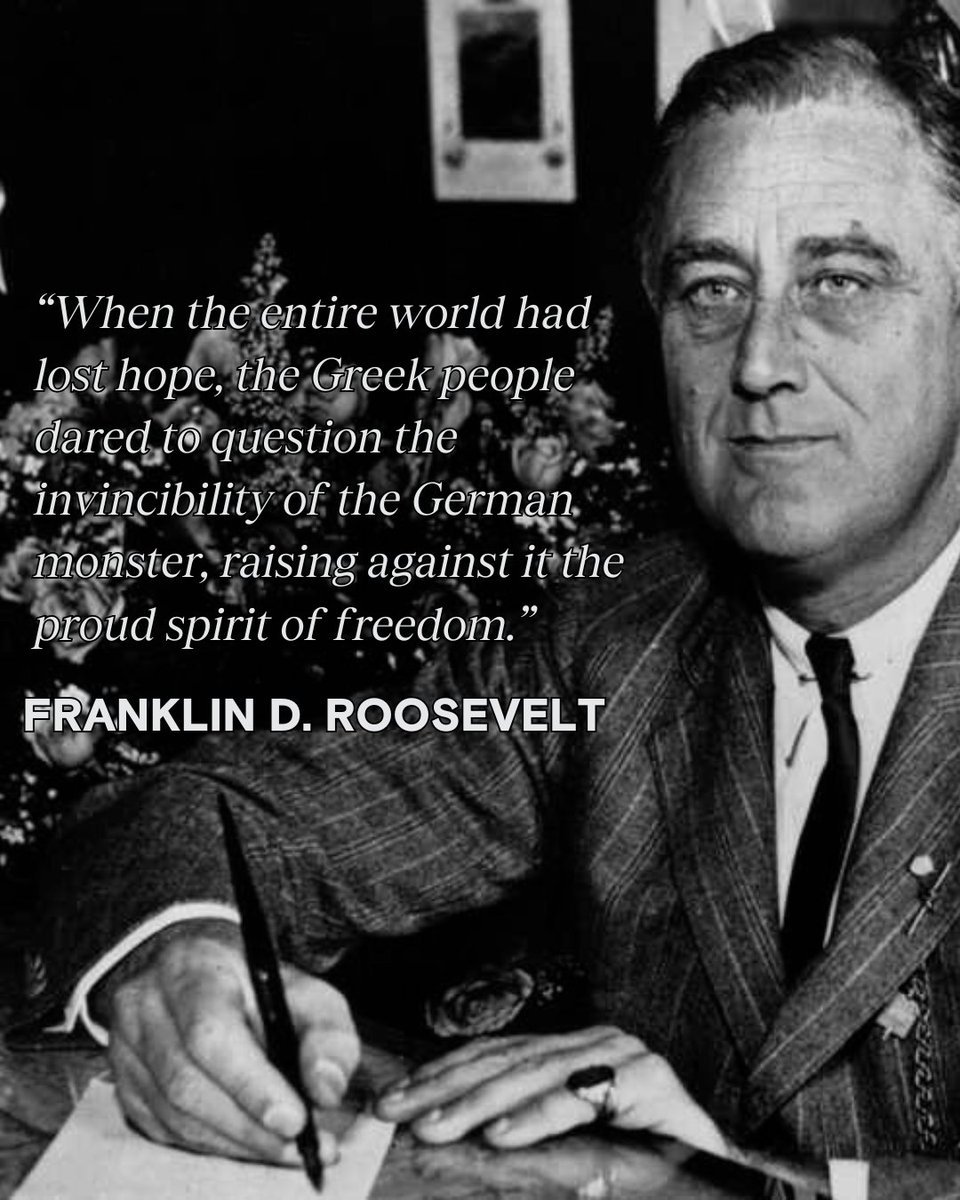 oxidayfndation's tweet image. World leaders, then and now, agree: Greek courage changed the world.🌎
At the OXI Day Foundation, our mission is to raise global awareness for the Greeks’ incredible courage, and to honor those who say ‘OXI’ to oppression today.
Learn more: oxidayfoundation.org