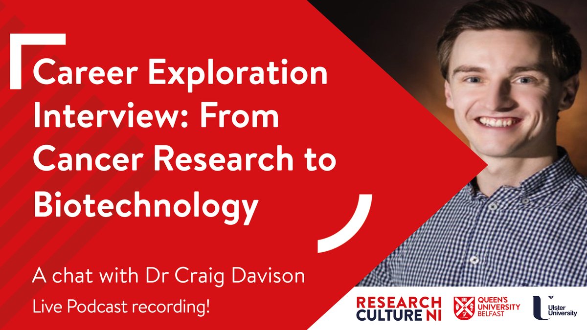 Postdoctoral Development Centre at Queen's (@qubpostdoc) on Twitter photo 📢 Join us for a chat with Dr Craig Davison, Senior Account Executive <a href="/clustermarket/">Clustermarket</a> who will discuss his fascinating career journey from the laboratory to business roles as a scientist in cloud-based software companies!
6 May, 12PM, Online | Details at: bit.ly/4jRCfX7 📢 Join us for a chat with Dr Craig Davison, Senior Account Executive <a href="/clustermarket/">Clustermarket</a> who will discuss his fascinating career journey from the laboratory to business roles as a scientist in cloud-based software companies!
6 May, 12PM, Online | Details at: bit.ly/4jRCfX7