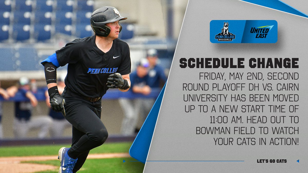 Alright, Alright.... You get to watch your Cats in action a couple of hours earlier on Friday!
#LetsGoCats
#TheBrotherhood
#Postseason
