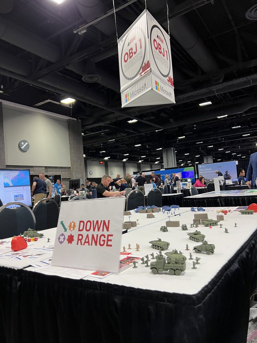 TheKrulakCenter's tweet photo. Great having Capt Roger here showcasing his Down Range tactical miniatures wargame. #ModernDayMarine #Objective1 https://t.co/zZNUeANTqr