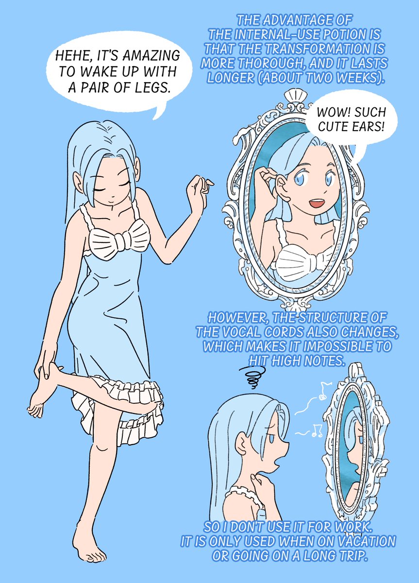 lakulife's tweet photo. OTHERWORLDLY MATCHMAKING AGENCY  Extra chapter 1（01）——THE LITTLE MERMAID'S TRANSFORMATION POTION
  #manga #oc #Illustrator   
Previous chapter：https://t.co/CsVIRAW1xb
Even in another world, it’s hard to find a partner. （异世界婚介所 Enghlish.ver) https://t.co/IRHGSQhusB