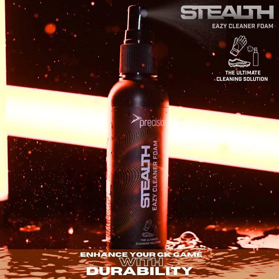 Maintain your gear quality for longer with the help of Precision Stealth Eazy Cleaner! 🧤👟

#precision #precisiontraining #seriousaboutsport #gkgloves #goalkeepinggloves #football #goalkeeping #soccer #multisport