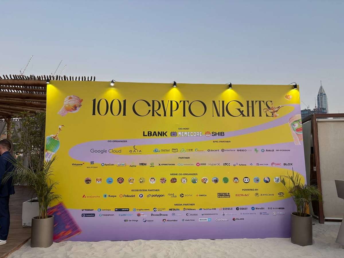 MemeCore_ORG's tweet photo. 🎉 The stage is set and the sun’s out at Bohemia Beach Club! 🌅
#1001CryptoNights is gearing up today in Dubai!
We’re ready for an unforgettable night of music, memes and #Web3 vibes🌴

Can’t wait to meet everyone IRL 
@LBank_Exchange @Shibtoken 

#Token2049Dubai #MemeCore #MeCo https://t.co/RTHiKhgxSE