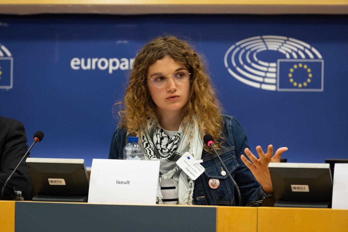 <a href="/RimaHas/">Rima Hassan</a> <a href="/BotengaM/">Marc Botenga MEP</a> <a href="/DFIeurope/">Les Insoumis·es au Parlement européen</a> <a href="/ptbbelgique/">PTB Belgique</a> <a href="/sumar/">Sumar</a> <a href="/Rahmazeinegypt/">Rahma</a> <a href="/estrella_galan/">Estrella Galán</a> How do repressive measures impact students? One activist put it plainly:

"The function of repression is to instill fear — but for us, it only builds pride. We’re proud to force institutions to reveal their hypocritical morals by attacking us for words simply calling for peace.”