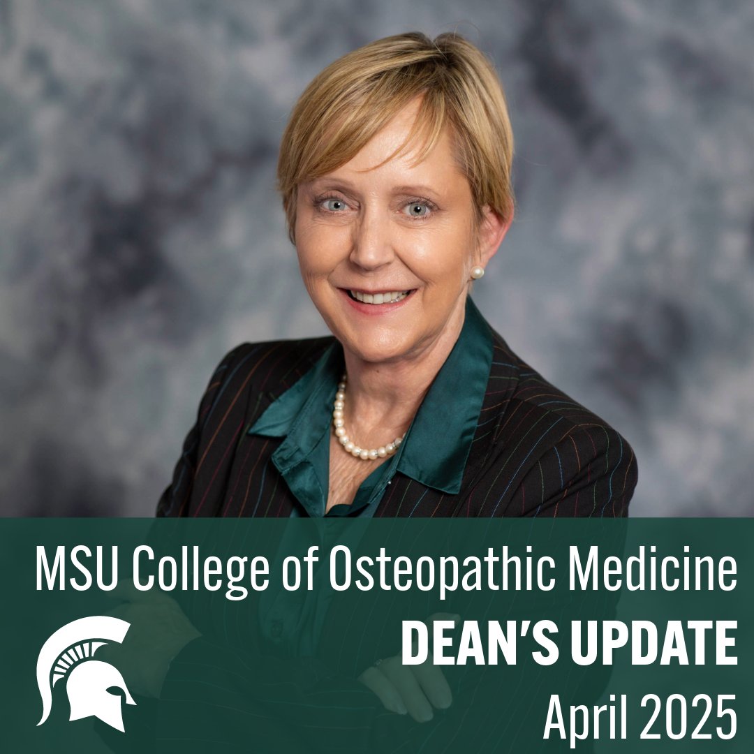 Spring at the MSU College of Osteopathic Medicine honors our past while leading our future. Dean deJong celebrates commencement, OM Week, national student awards, the new Student-Run Free Clinic and progress on One Health. Read the full update at osteopathicmedicine.msu.edu/news_overview/…