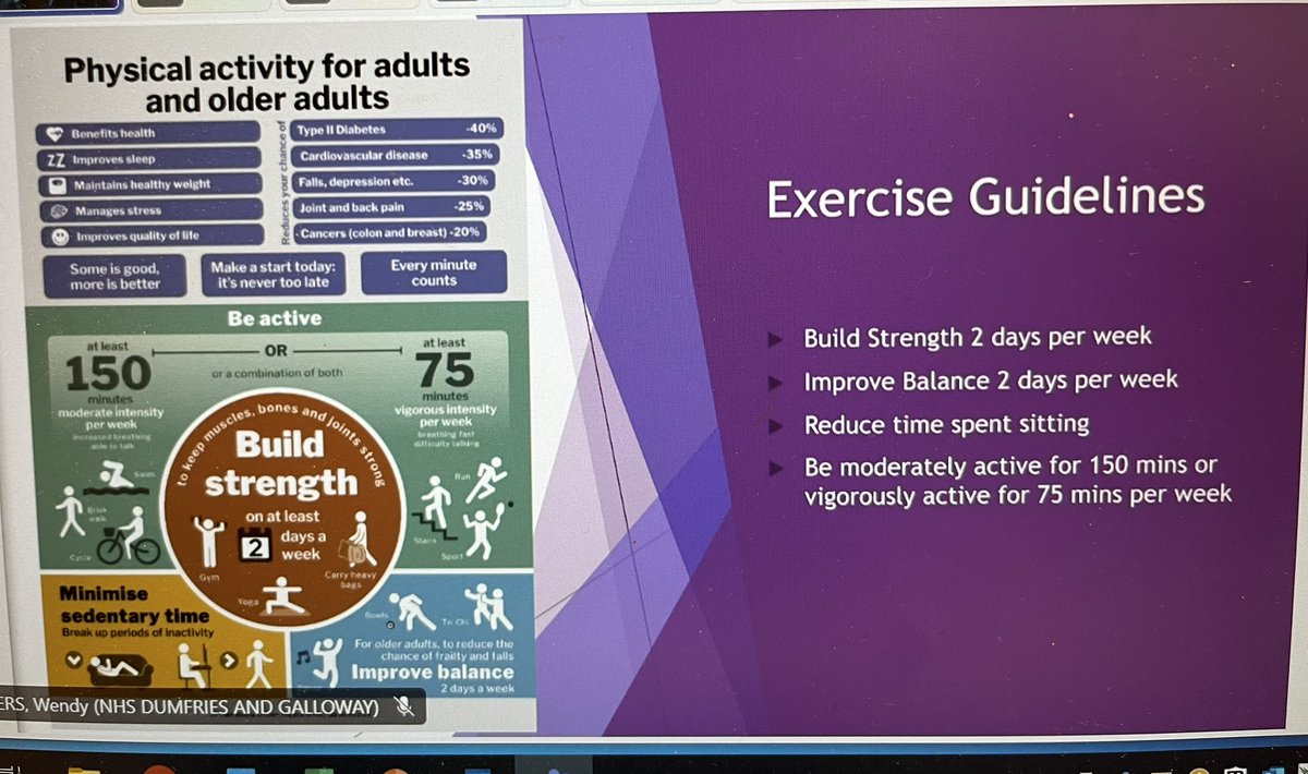 elaineahpmh's tweet photo. Listening to our physiotherapy colleague @NicolaLauchlan at our @AhpDementia webinar https://t.co/Xv1jcIrP9X