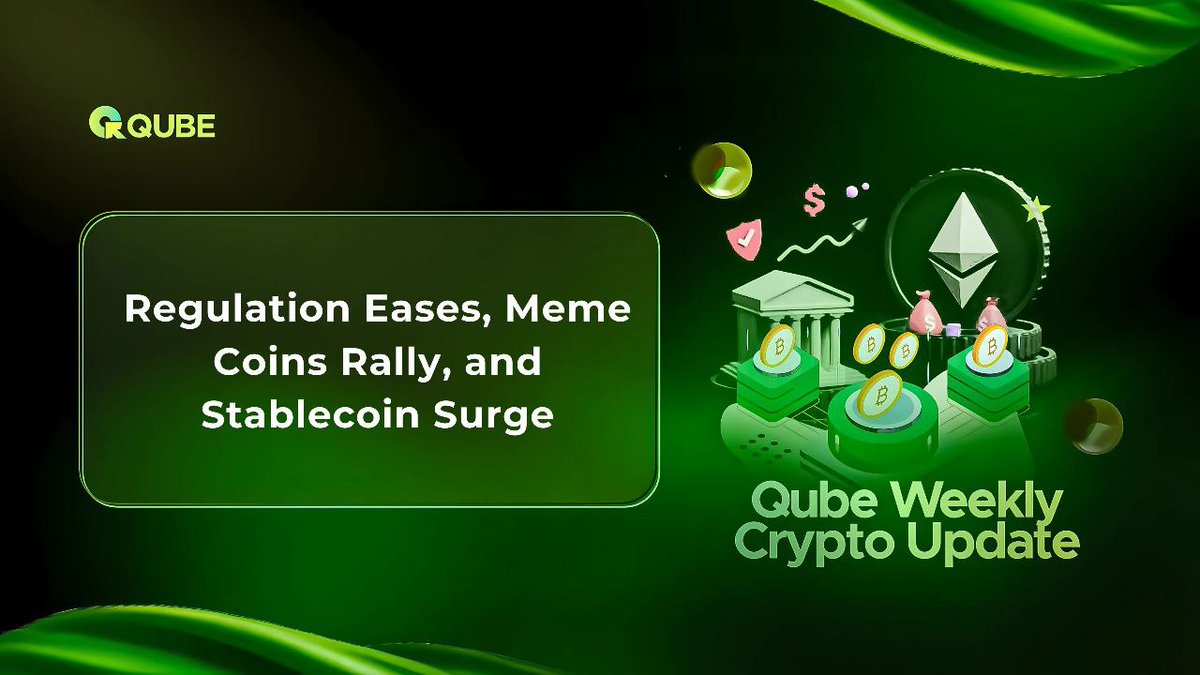 📌 This Week on Qube Crypto Market Update

• UK Exempts Overseas Stablecoin Issuers:
The UK government announced that overseas stablecoin issuers will be exempt from upcoming cryptocurrency regulations. This move aims to enhance tech cooperation with the U.S. and position