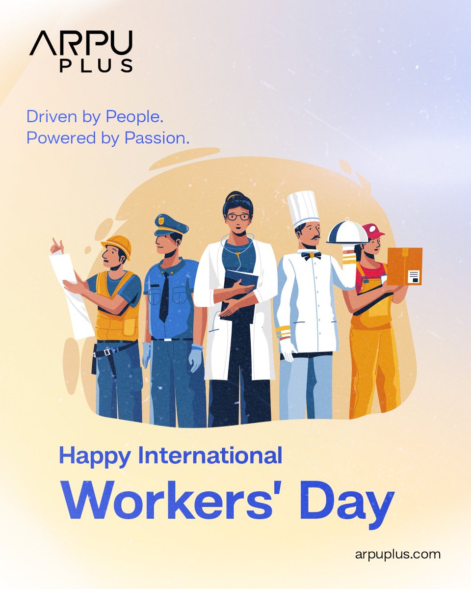 At Arpuplus, we celebrate the minds that turn ideas into reality. To every builder, thinker &amp; creator—your passion fuels progress.

💼 Happy International Workers' Day!

#Arpuplus #InternationalWorkersDay #Innovation #Teamwork #WorkWithPurpose