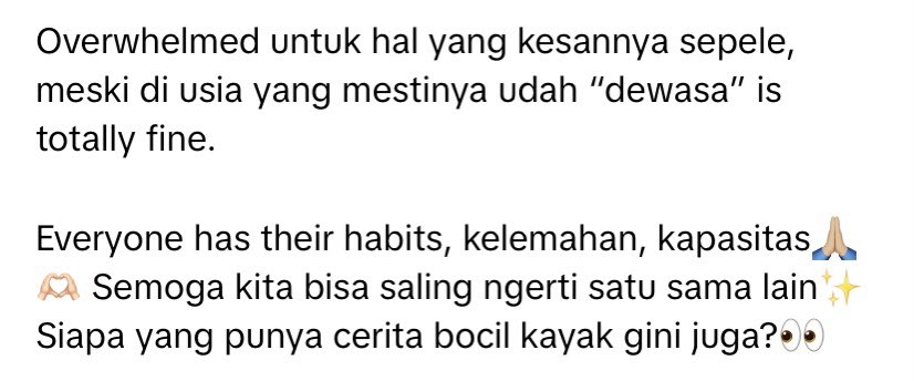 wanda_islamia's tweet photo. belakangan ini lagi overthink, ngerasa useless, gapuas sama diri sendiri ditambah hal-hal sepele ditangisin tapi nemu tulisan ini  🥺 https://t.co/C2ZgTTfnXk