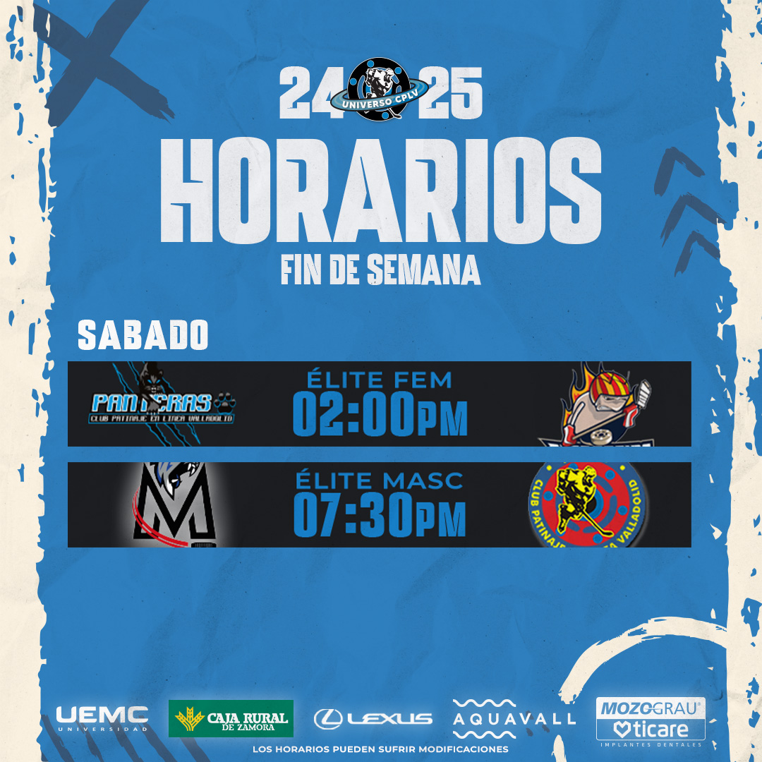 🏆 A POR LA FINAL
————————————
🔥 Este fin de semana las #panteras, juegan la ida de la liga élite Iberdrola, frente a un rival muy conocido. Por otro lado nuestro conjunto élite el #cajaruralcplv viajara a Bilbao, para jugar la Ida de las Semifinales.