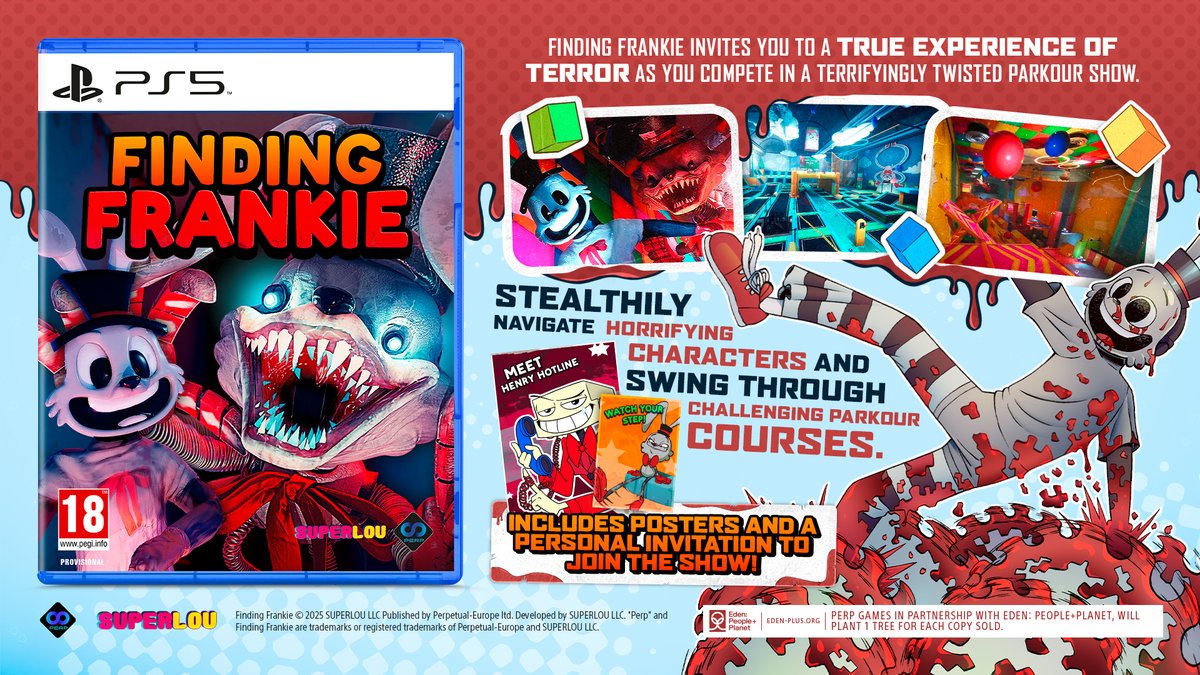 Exactly one month until the #PS5 #FindingFrankie physical Edition launches! 💿😁

Includes your very own invitation to the show + posters! 📨 💥

Pre-order yours here - amazon.co.uk/Perp-Games-Fin…

#Gaming #Horrorgames #Indiegames