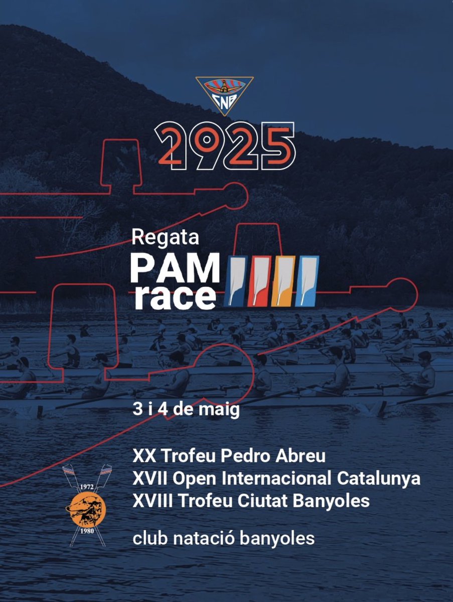 Arrenquem el primer cap de setmana de maig amb la mítica regata PAM race que tindrà lloc a l’Estany des del dissabte al matí fins al diumenge al migdia.

Informa't a : cnbanyoles.cat/competicions/x…