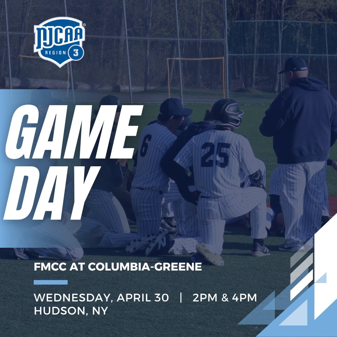 SUNY Fulton-Montgomery Athletics (@fmcc_athletics) on Twitter photo #GAMEDAY Baseball travels to take on the Twins today! First pitch is set for 2pm ⚾️ <a href="/NJCAAReg3/">NJCAA REGION 3</a> #GAMEDAY Baseball travels to take on the Twins today! First pitch is set for 2pm ⚾️ <a href="/NJCAAReg3/">NJCAA REGION 3</a>