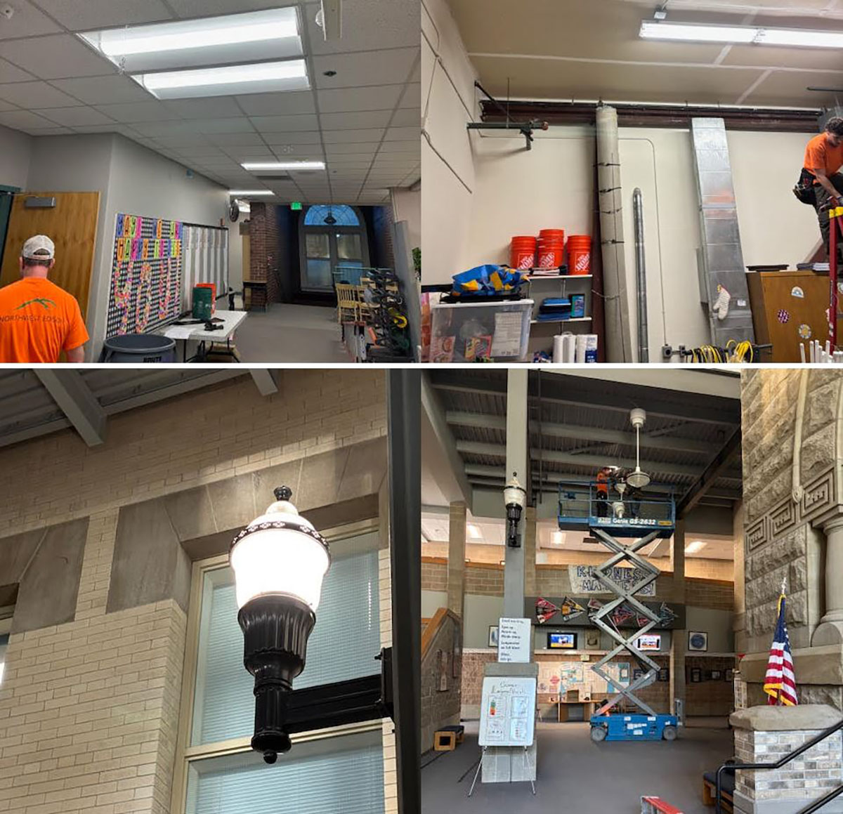 Energy-efficient lighting upgrades are underway at Sharpstein, Edison &amp; Green Park thanks to a $1.3M grant from the WA State Department of Commerce. Work is nearing the finish line at Sharpstein &amp; Edison while contractors are getting started at Green Park. ow.ly/58zG50VKBpo