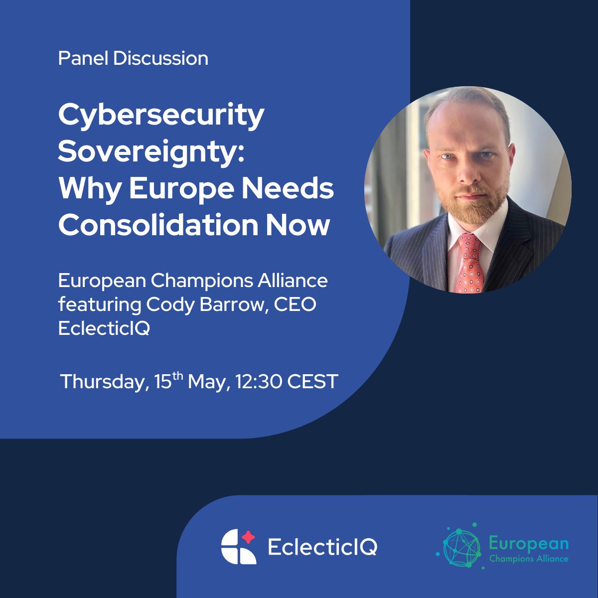 Sign up to be part of this important discussion between EclecticIQ, the European Champions Alliance, and others, on how Europe can build cross-border cybersecurity alliances that lead to real consolidation.
hubs.ly/Q03ksq140