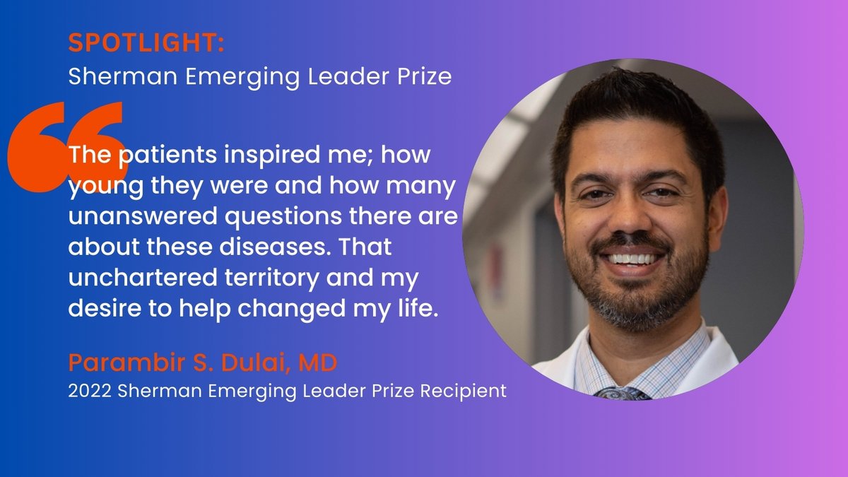 Sherman Prize (@shermanprize) on Twitter photo For 10 years, <a href="/PDulaiMD/">Parambir Dulai</a> relentlessly pursued hyperbaric oxygen therapy research as an approach to help those with acute symptoms of ulcerative colitis.
Nominate the next Emerging Leader who is transforming patient care: ShermanPrize.org
#crohns #colitis #Gastroenterology For 10 years, <a href="/PDulaiMD/">Parambir Dulai</a> relentlessly pursued hyperbaric oxygen therapy research as an approach to help those with acute symptoms of ulcerative colitis.
Nominate the next Emerging Leader who is transforming patient care: ShermanPrize.org
#crohns #colitis #Gastroenterology