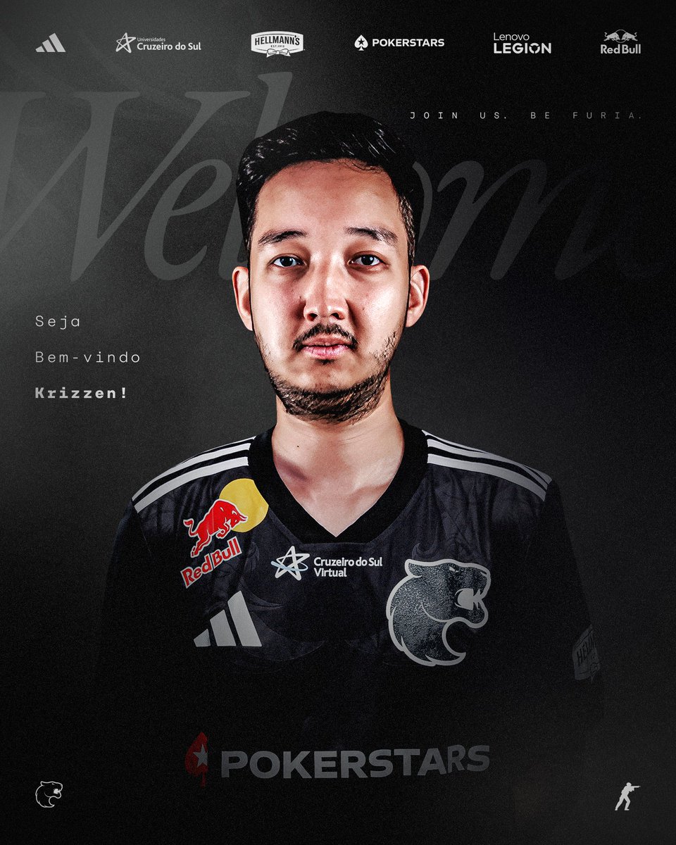 FURIA's tweet image. molodoy paved the way for KZ...
Now it&apos;s @krizzencsgo&apos;s time to join #FURIACS! 🇰🇿🐾

Damos as boas-vindas ao KrizzeN como novo Assistant Coach da equipe!