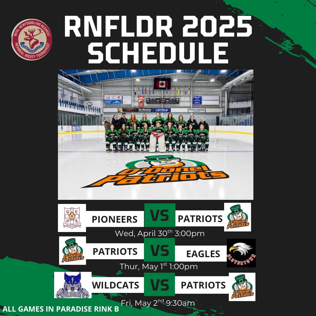 ODHigh's tweet photo. Come out and #FillTheBarn to support our Girls as they play @hockey_qe at 3pm in Paradise B for the @RNFLDRHockey tournament! #LetsGoGirls @NLSchoolsCA @ODHockey @ODAthleticsNL https://t.co/UGJNJQx7nT