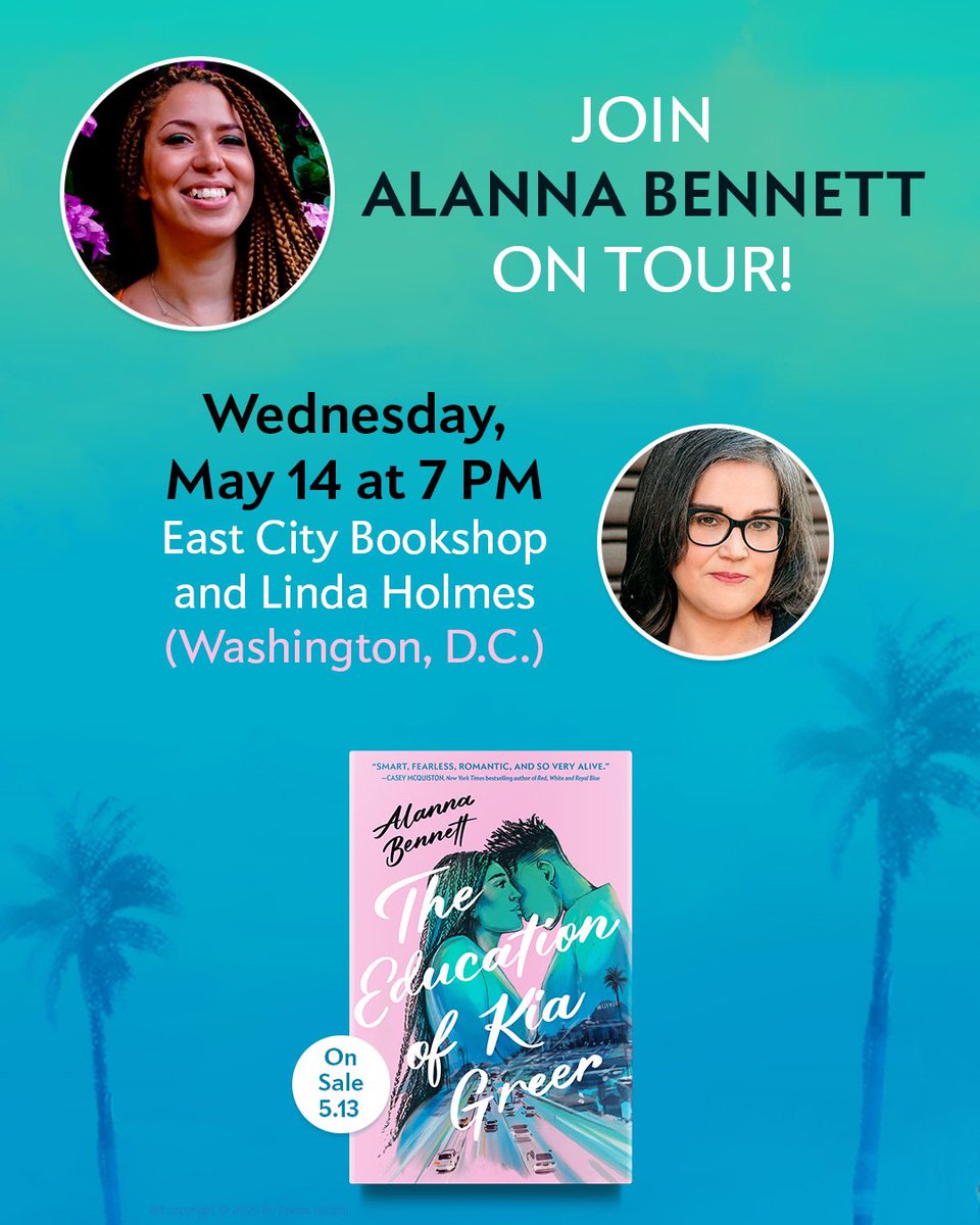 AlannaBennett's tweet photo. Come see meeeee (or at least these really cool other people) 

May 14: DC with Linda Holmes
May 15: NYC with Casey McQuiston
May 20: Bay Area with Jasmine Guillory
June 10: Portland with TBD https://t.co/0FzTr0VmC2
