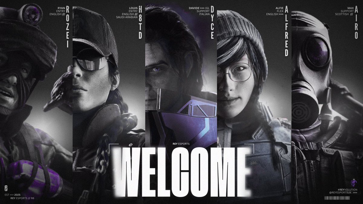 REY eSports (@reyesportsuk) on Twitter photo REY ENTERS RAINBOW 6 SIEGE.
A new chapter begins as we expand into <a href="/R6esports/">Rainbow Six Esports</a>๐
Locked in and ready to compete โ please welcome our roster:
๐ด๓ ง๓ ข๓ ฅ๓ ฎ๓ ง๓ ฟ ALFRED (C) // <a href="/Alfred_R6/">Alfred</a>
๐ฎ๐น DYCE (IGL) // <a href="/Dyce_R6/">Dyce</a>
๐ด๓ ง๓ ข๓ ณ๓ ฃ๓ ด๓ ฟ AIRO // <a href="/airoywy/">Airo ๐ด๓ ง๓ ข๓ ณ๓ ฃ๓ ด๓ ฟ</a>
๐ด๓ ง๓ ข๓ ฅ๓ ฎ๓ ง๓ ฟ ROZEI // <a href="/uplayRozei/">Ryan</a>
๐ด๓ ง๓ ข๓ ฅ๓ ฎ๓ ง๓ ฟ H8TD // <a href="/h8tdR6/">h8td</a>
๐ด๓ ง๓ ข๓ ฅ๓ ฎ๓ ง๓ ฟ LKS (HC) // REY ENTERS RAINBOW 6 SIEGE.
A new chapter begins as we expand into <a href="/R6esports/">Rainbow Six Esports</a>๐
Locked in and ready to compete โ please welcome our roster:
๐ด๓ ง๓ ข๓ ฅ๓ ฎ๓ ง๓ ฟ ALFRED (C) // <a href="/Alfred_R6/">Alfred</a>
๐ฎ๐น DYCE (IGL) // <a href="/Dyce_R6/">Dyce</a>
๐ด๓ ง๓ ข๓ ณ๓ ฃ๓ ด๓ ฟ AIRO // <a href="/airoywy/">Airo ๐ด๓ ง๓ ข๓ ณ๓ ฃ๓ ด๓ ฟ</a>
๐ด๓ ง๓ ข๓ ฅ๓ ฎ๓ ง๓ ฟ ROZEI // <a href="/uplayRozei/">Ryan</a>
๐ด๓ ง๓ ข๓ ฅ๓ ฎ๓ ง๓ ฟ H8TD // <a href="/h8tdR6/">h8td</a>
๐ด๓ ง๓ ข๓ ฅ๓ ฎ๓ ง๓ ฟ LKS (HC) //