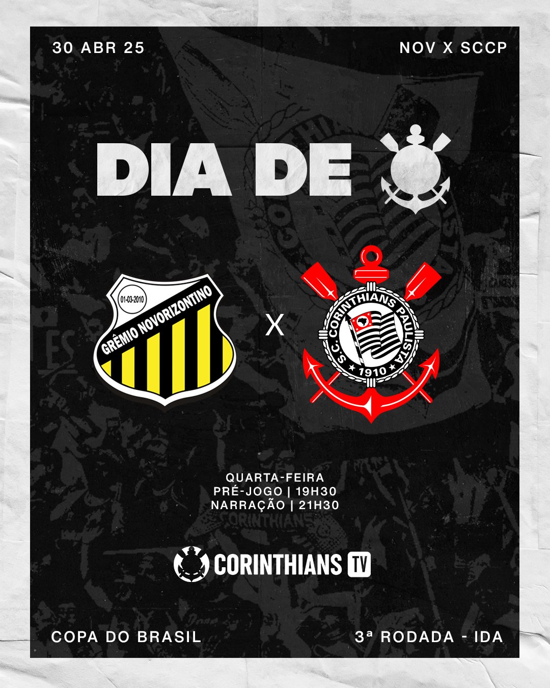 Novorizontino vs. Corinthians.