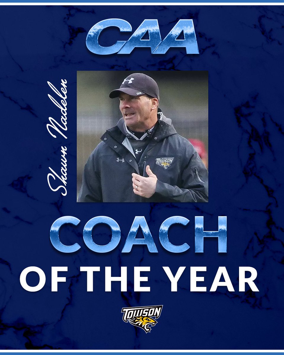 Coastal Athletic Association (@caasports) on Twitter photo 🥍 Men's #CAALax Co-Coach of the Year
Shawn Nadelen saw <a href="/Towson_MLAX/">TU Men's Lacrosse</a> go undefeated in conference play for the second consecutive campaign en route to winning the regular season conference title and his second straight CAA Coach of the Year honor
📰 tinyurl.com/3vdkj5zu 🥍 Men's #CAALax Co-Coach of the Year
Shawn Nadelen saw <a href="/Towson_MLAX/">TU Men's Lacrosse</a> go undefeated in conference play for the second consecutive campaign en route to winning the regular season conference title and his second straight CAA Coach of the Year honor
📰 tinyurl.com/3vdkj5zu