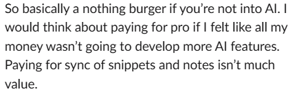 Best comment so far in the <a href="/raycastapp/">Raycast</a> slack about the iOS launch
💯