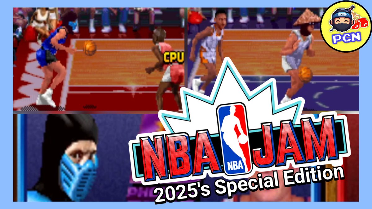PixelCNinja's tweet photo. The best basketball game just got better 🏀🏀🏀

He's on Fire 🔥🔥🔥 

Thanks @RetroDriven &amp; Asure for your hard work. 

Video in reply 

#NBAJAM https://t.co/ZBxARgDyxw