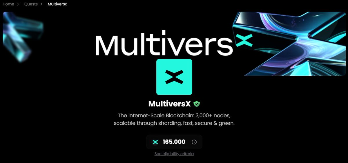 last day to join the <a href="/MultiversX/">Multiversᕽ</a> Quest! ⌛️

join &amp; earn your share of the 165 $EGLD prize pool 🔥

link below 👇